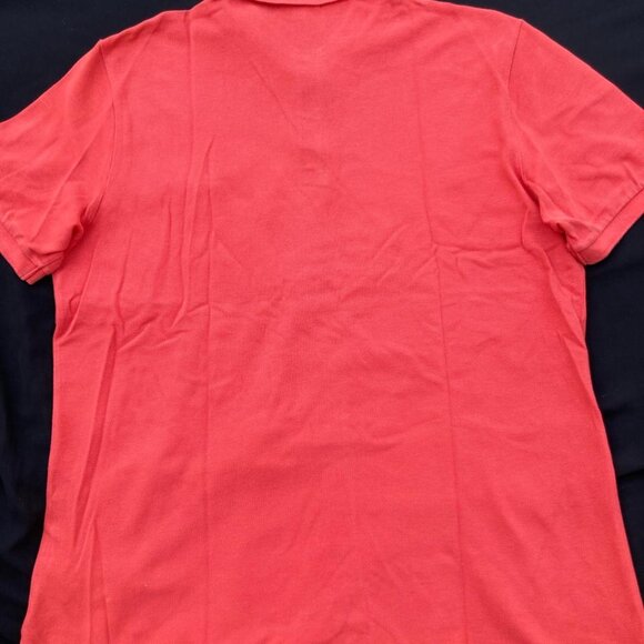 Burberry Brit Men Short Sleeve Shirt Nova Check Red Cotton Pique Polo - Picture 9 of 16